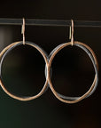 Double Happy Hoop Earrings