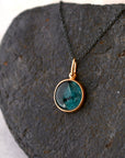 Atlantic Blue Tourmaline Charm