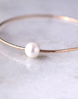 White Freshwater Pearl Bangles