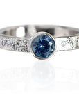 Montana Sapphire Ring in Platinum