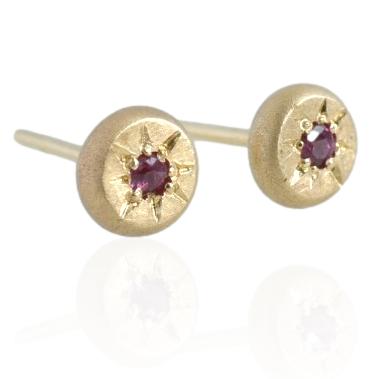 Compass Studs | Ruby