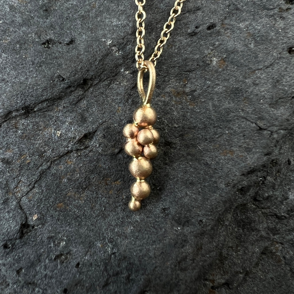 Salted Cluster Necklace / Gold