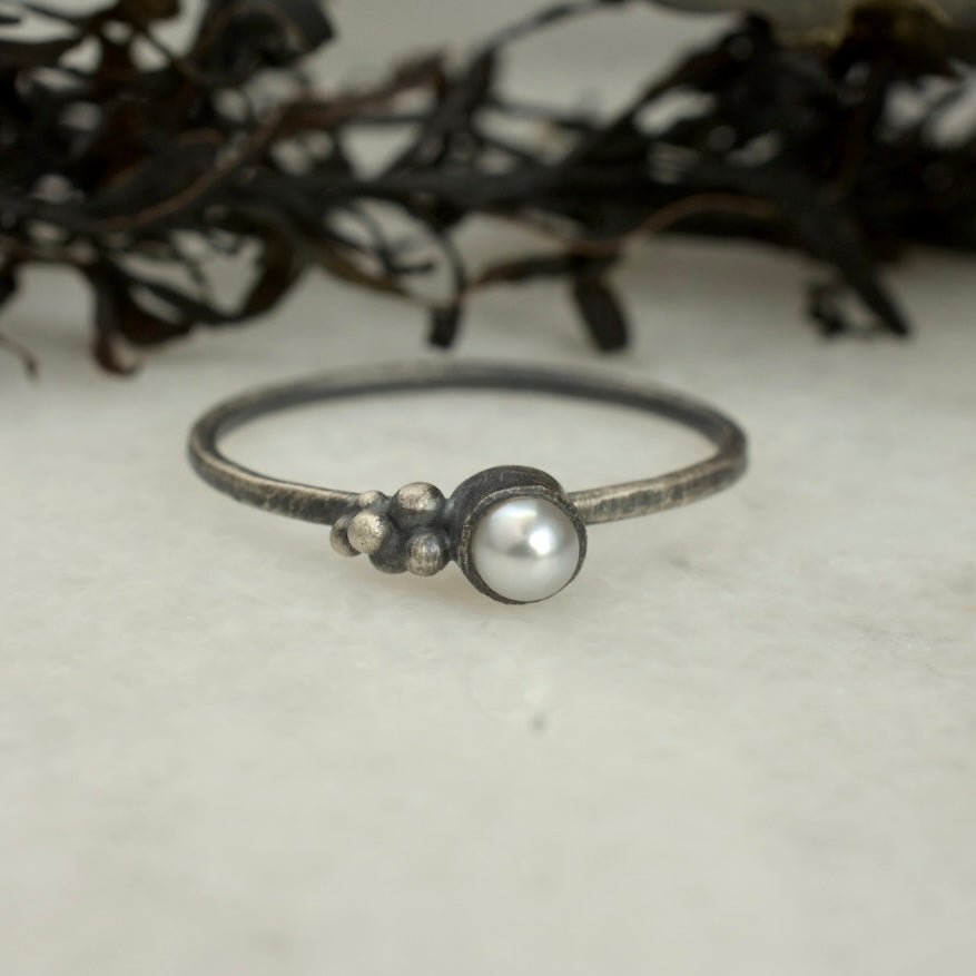 Mini Salted Ring | Tahitian Pearl