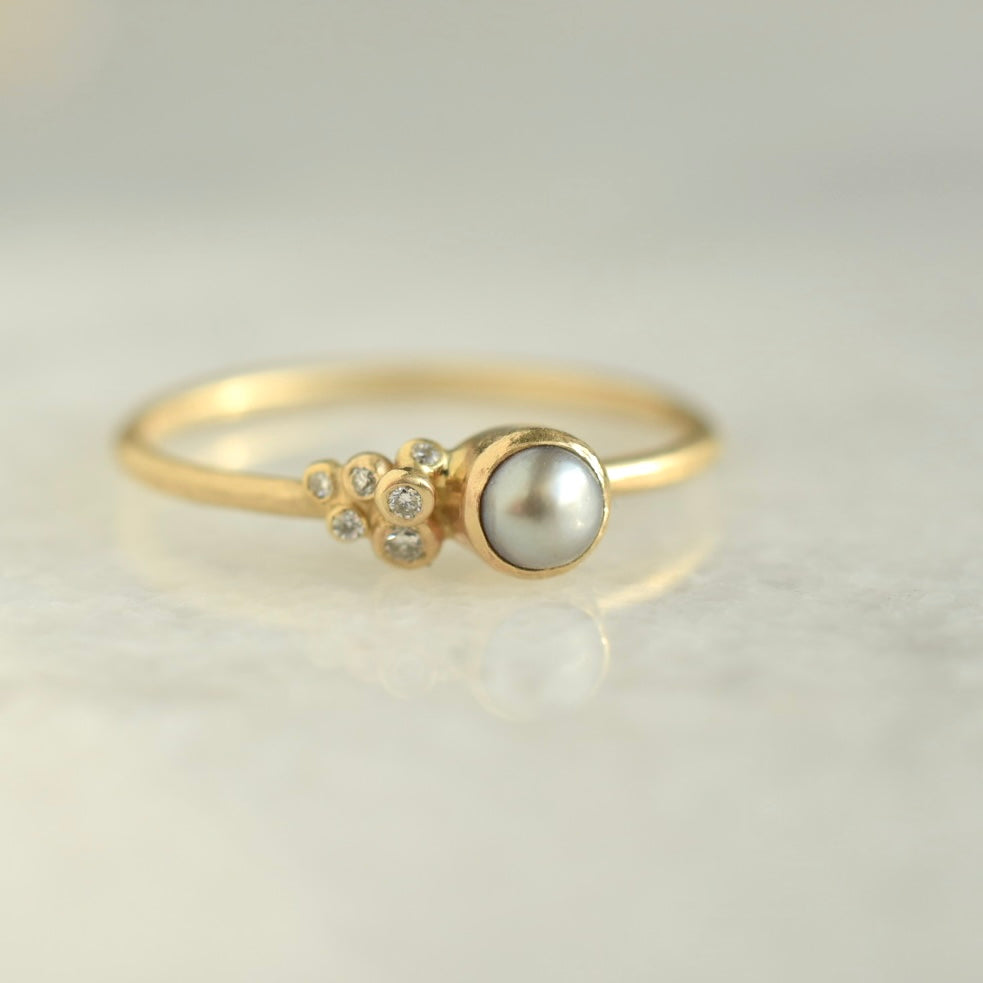 Salted Tahitian Pearl Ring