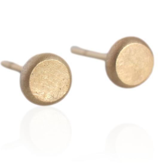 Pebble Studs / 14k Gold