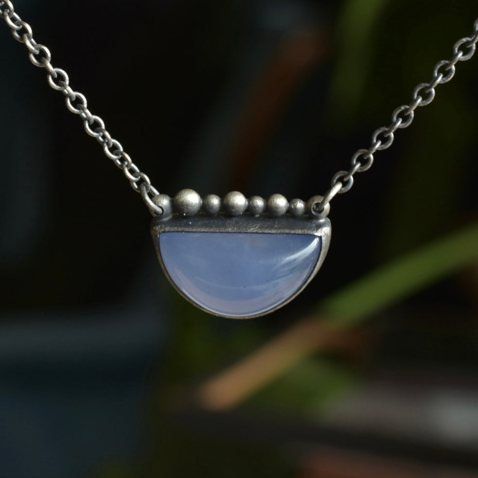 Lavender Chalcedony Necklace