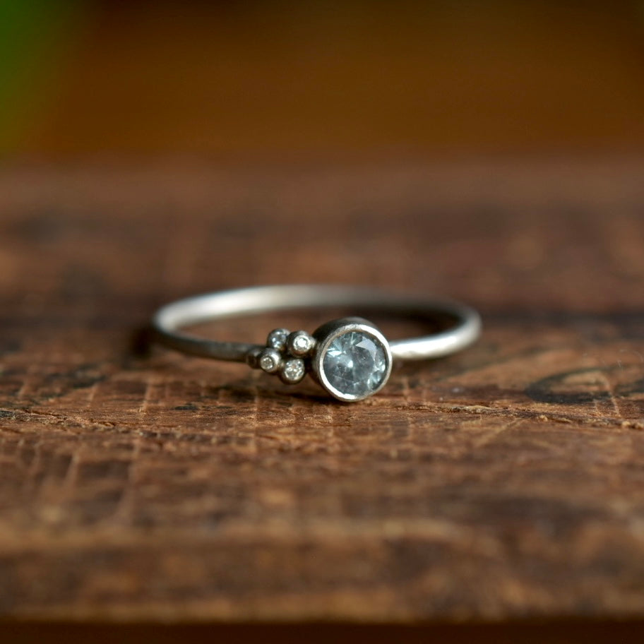 Cerulean Montana Sapphire Ring