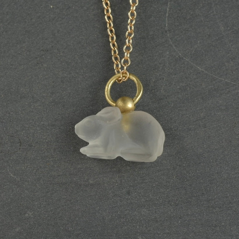 Carved Rabbit Pendant / 2