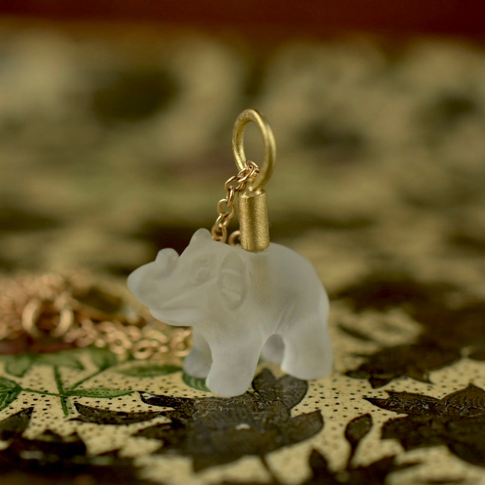 Carved Elephant Pendant