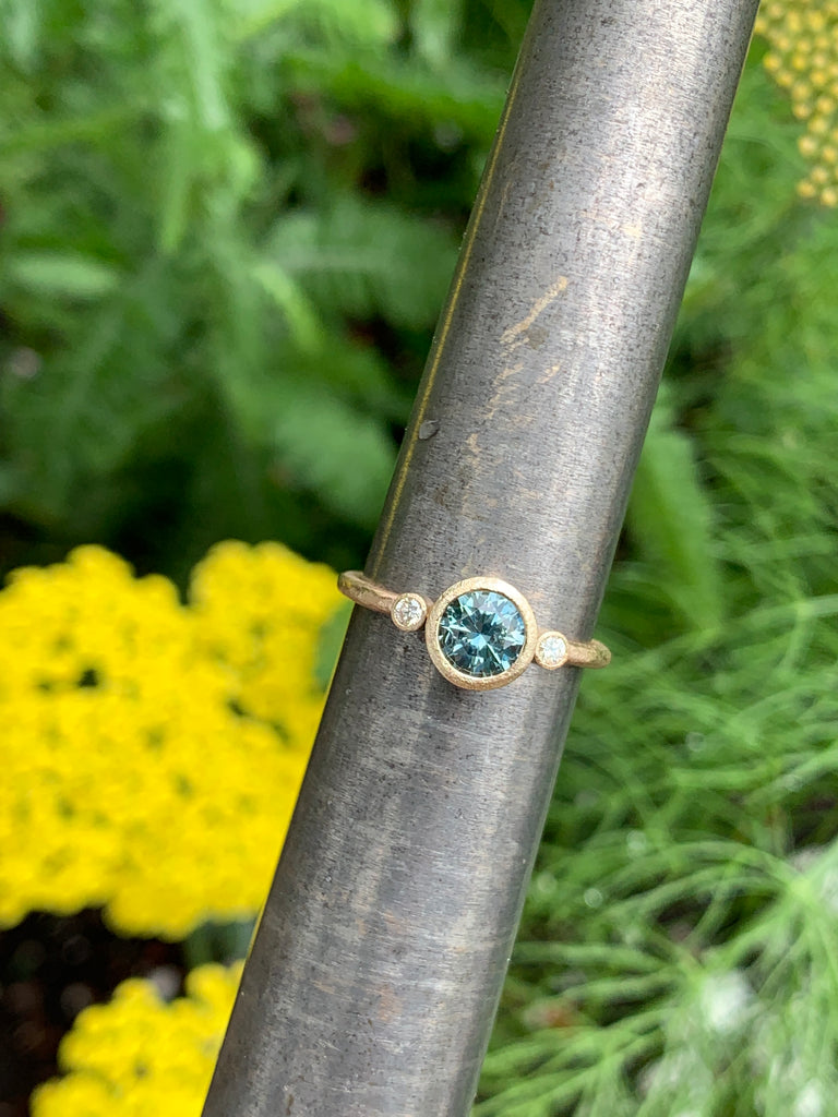 Teal Montana Sapphire Ring