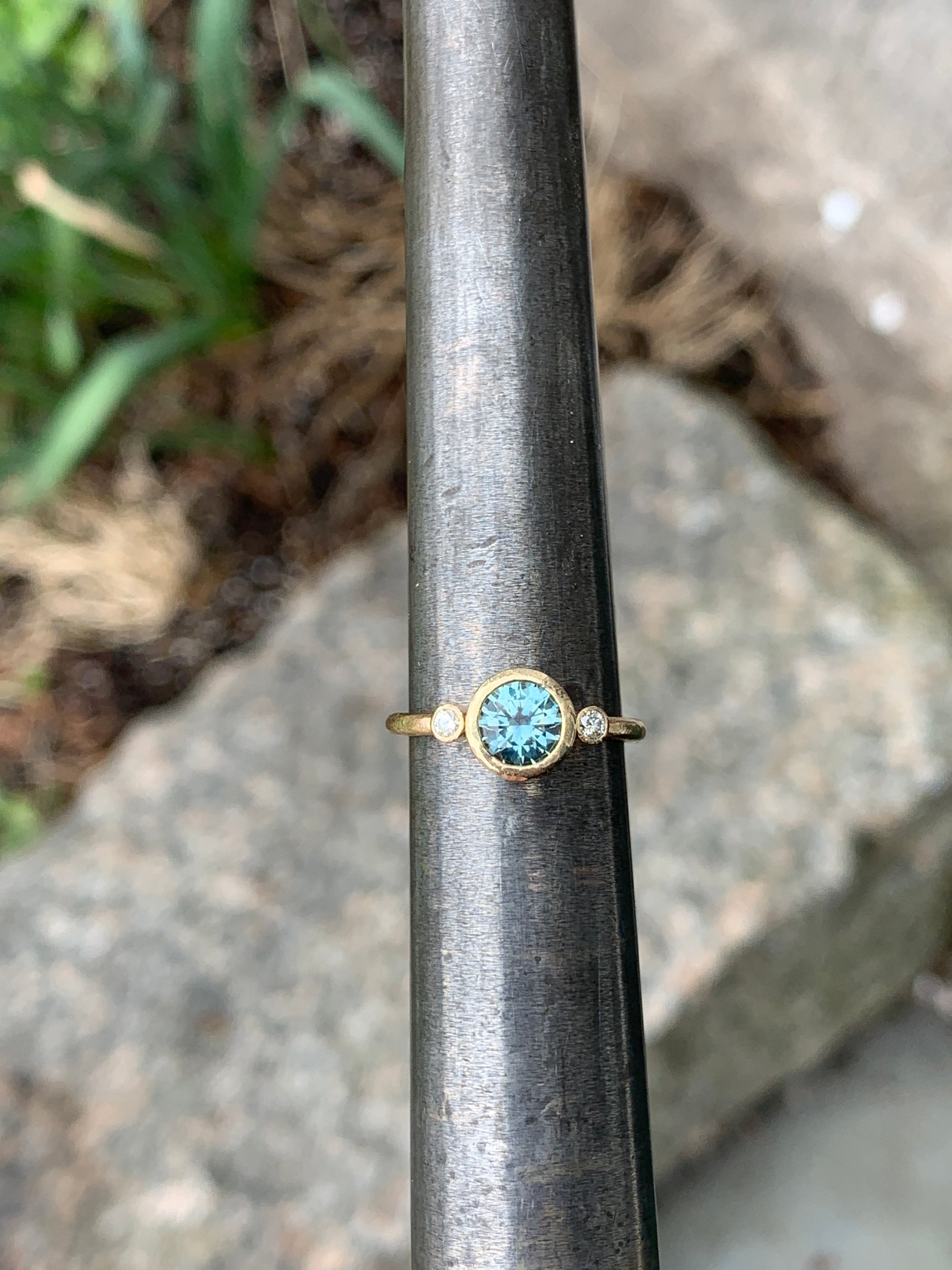 Teal Montana Sapphire Ring