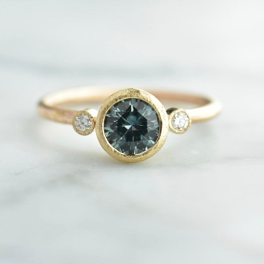 Teal Montana Sapphire Ring