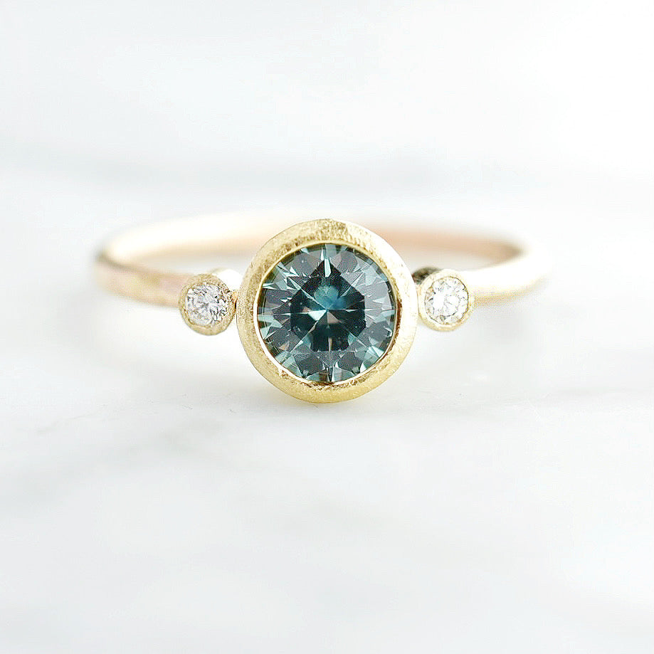 Teal Montana Sapphire Ring
